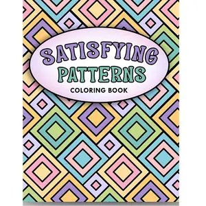 Satisfying Patterns Coloring Book for Adults, Featuring Bold Easy Designs, Simple Geometric & Cute Illustrations, Busy Books