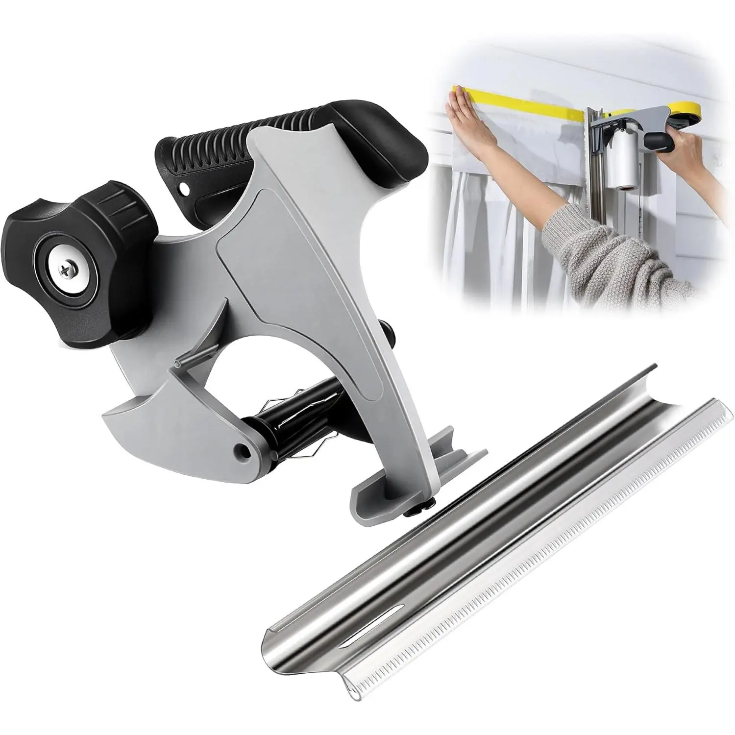 Painter's Tape and Masking Film Dispenser Kit with 12 Inch Film  for CuttingTape, Masking Film & Paper, Masking Tool for Home, Office Improvements Protects Surfaces from  Splatters