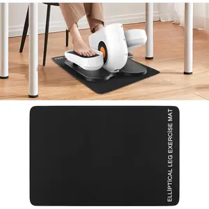 Ellipse  Exerciser Machine Mat, Non-Slip Rubber Workout Mat for Under Desk Ellipticals, Exercise Equipment Pad for Electric Seated Foot Pedal Exerciser  Stability
