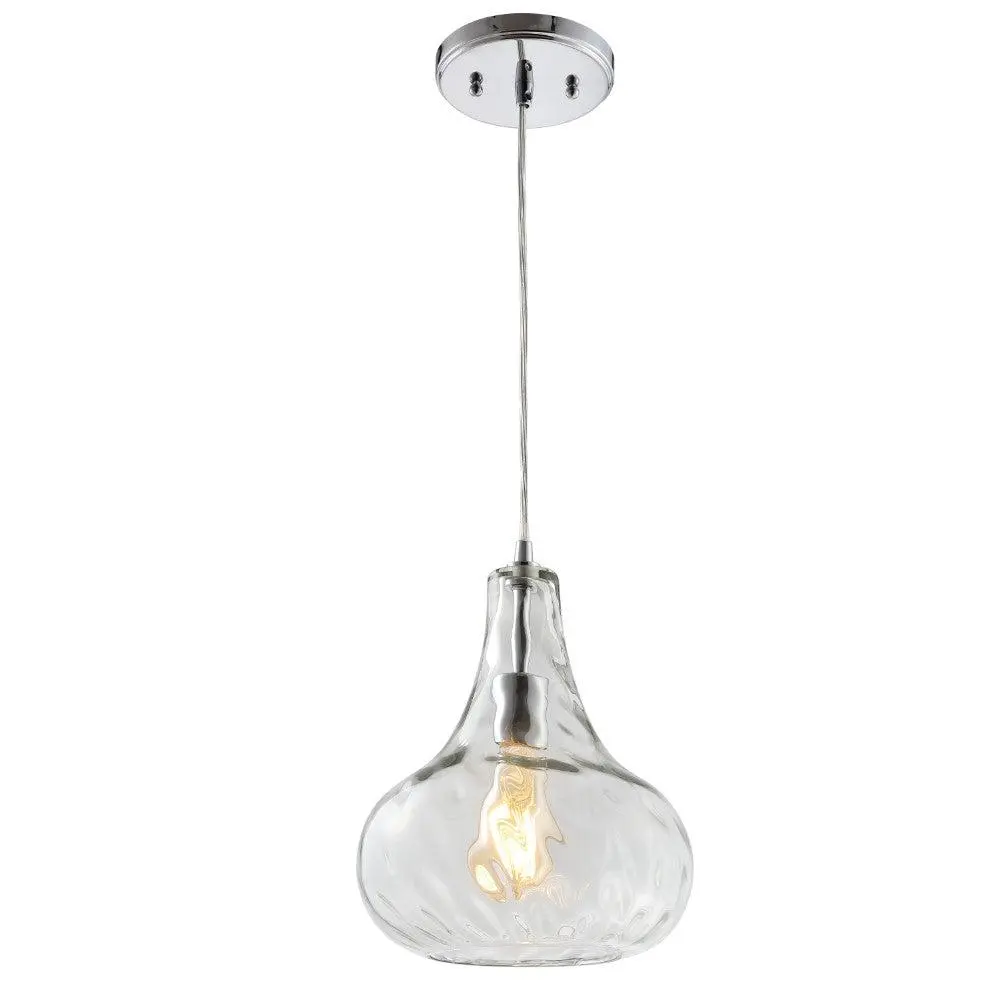JONATHAN Y Selema Contemporary Iron Adjustable Ogee Lantern LED Pendant - Accent, Aesthetic, Chrome Adjustable Arms Ceiling Lighting for Living Room, Bedroom, Accent Ceiling Lighting, Aesthetic Ceiling Lighting