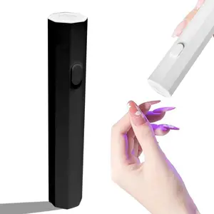 Handheld Mini UV Nail Lamp - Portable Cordless Rechargeable UV Light for Gel Art DIY Tools for Salon & Home Use