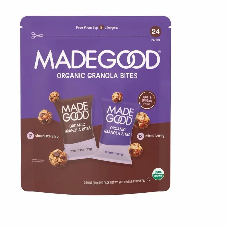 MadeGood Mixed Berry & Chocolate Chip Granola Minis - 24-Pack Snack Bars