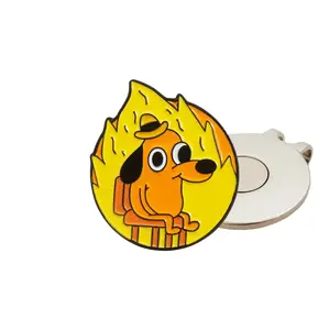 This is Fine Golf Ball Marker with Magnetic Hat Clip