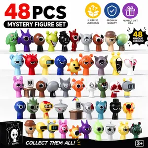 24/48pcs Sprunki Action Figures Set, Music Game Collectible Dolls, Unique Christmas & Birthday Gifts for Adults & Youngsters, Whimsical Art Style Figurines, Perfect for Car & Desktop Decor, Holiday Gifts panties teen girl gifts