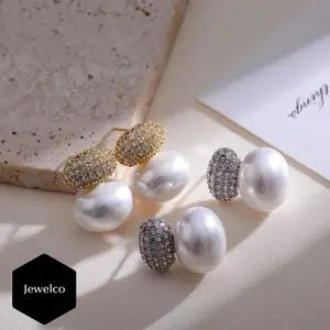 Women's Pearl Earstuds - Elegant and Versatile for Any Occasion woman jewelry non tarnish High Quality Earrings Fashion Earring