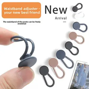 Jeans Waist Extender Tool, Waistband Adjustable Elastic Button Closure, Extend Small Waist to Large, Perfect for Denim Jeans, Easy-To-Use Waist Adjuster, Waist Adjustment