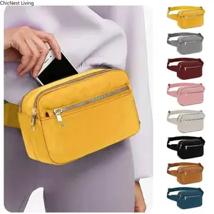 dealsforyoudays Multi-Pocket Waist Bag, Waterproof Chest Bag & Crossbody Bag, Adjustable Strap & Large Capacity, Ideal Mother’s Day Gift for Daily Use (Available in Multiple Colors) friendship hypoallergenic fashion jewelry gift