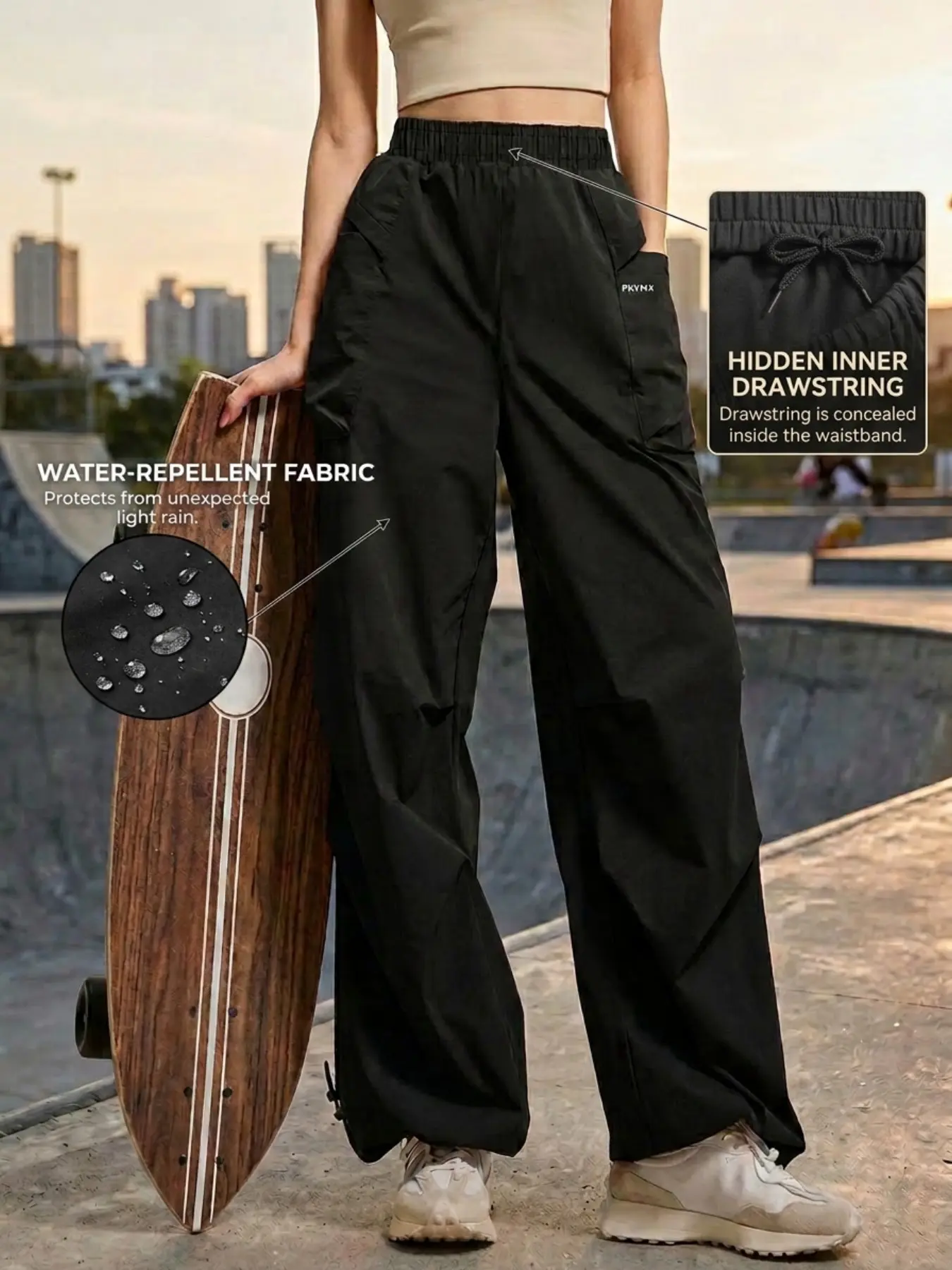 Women's Outdoor Sports Casual Pants Fabric, Comfortable Hiking Trekking Trousers, Suitable for Spring & Fall, Mountain Activities, Camping