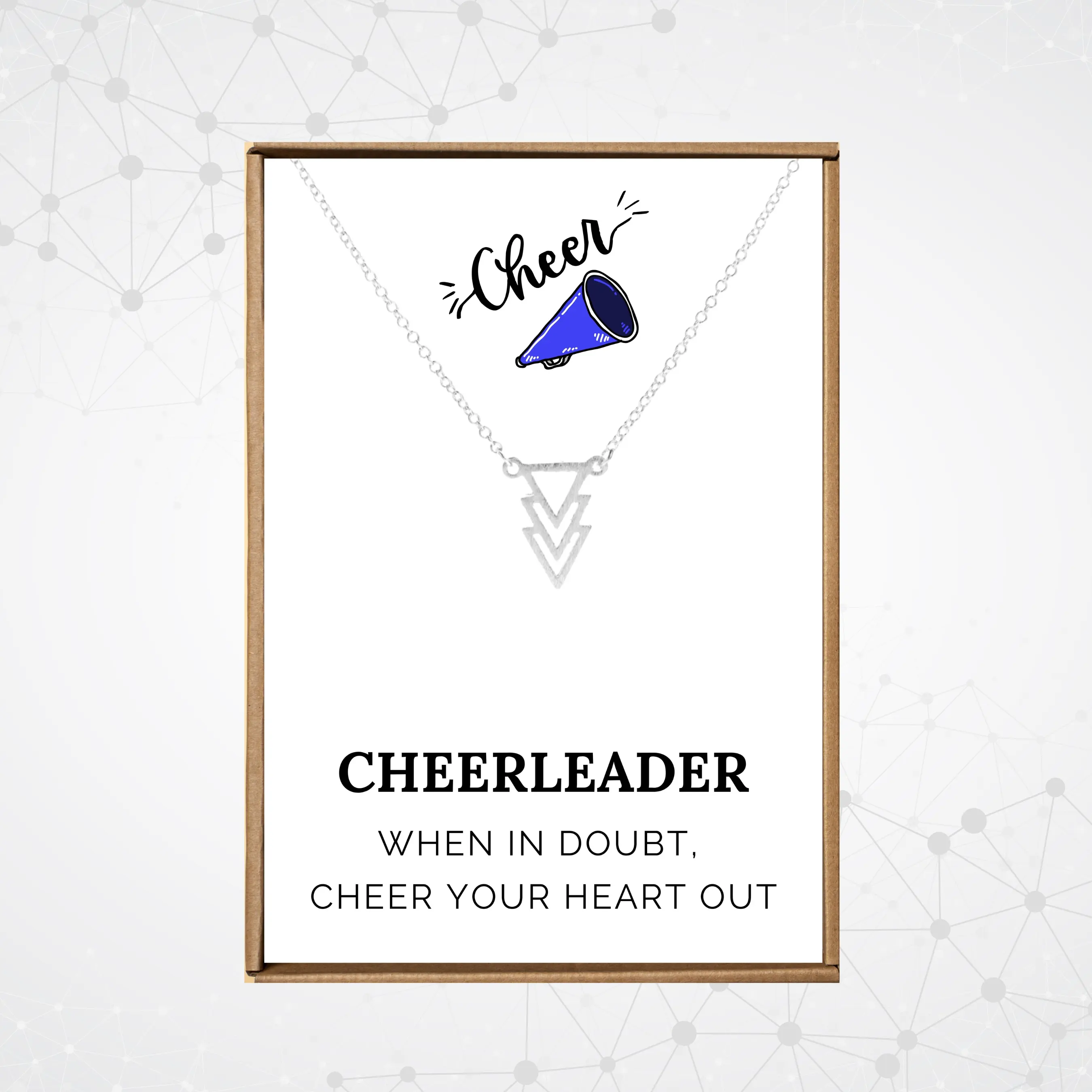 Cheerleading gifts, Dance team necklaces for girls, Cheerleader necklace