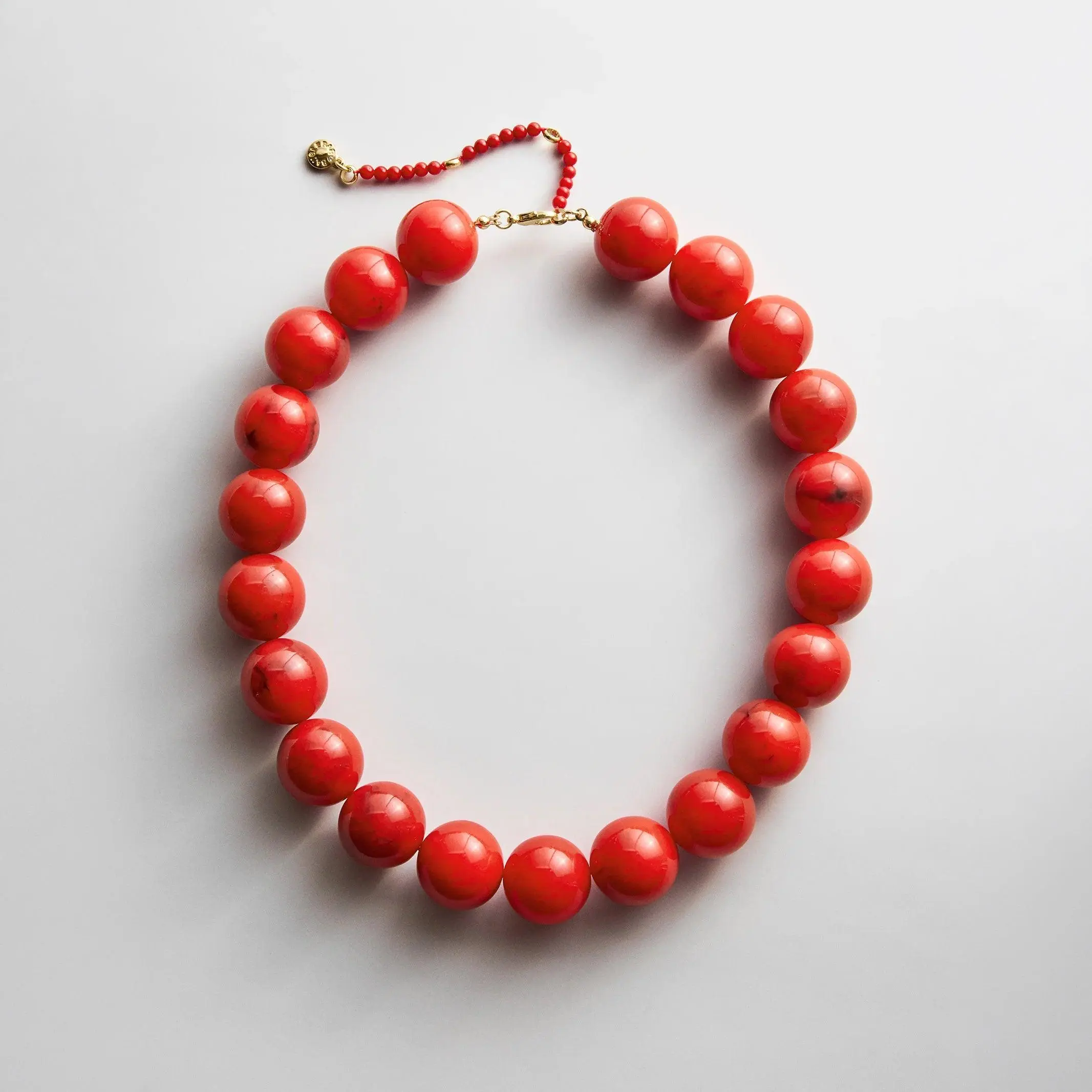 Jane Beaded Necklace - Red Jasper