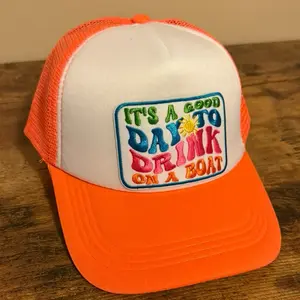 It’s a good day to drink on a boat - Orange Hat