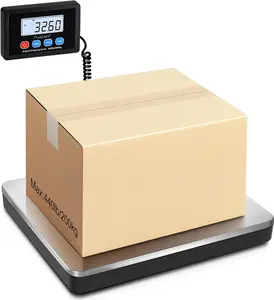 Shipping Scale 440lb x 10g Accuracy, 200kg Postal Scale with Hold/Tare/Stainless Steel Platform,  Pet scale Courier scale Express scale Parcel scale Digital Shipping Scale for Packages/Small Business/Luggage, Battery & AC/DC Adapter