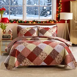 Luxury Floral Bedding Set, Soft Geometric Pattern Comforter Cover, King Size, Soft Bedding Sets, Ideal for Dorms Hotels Bedrooms, Christmas Gift