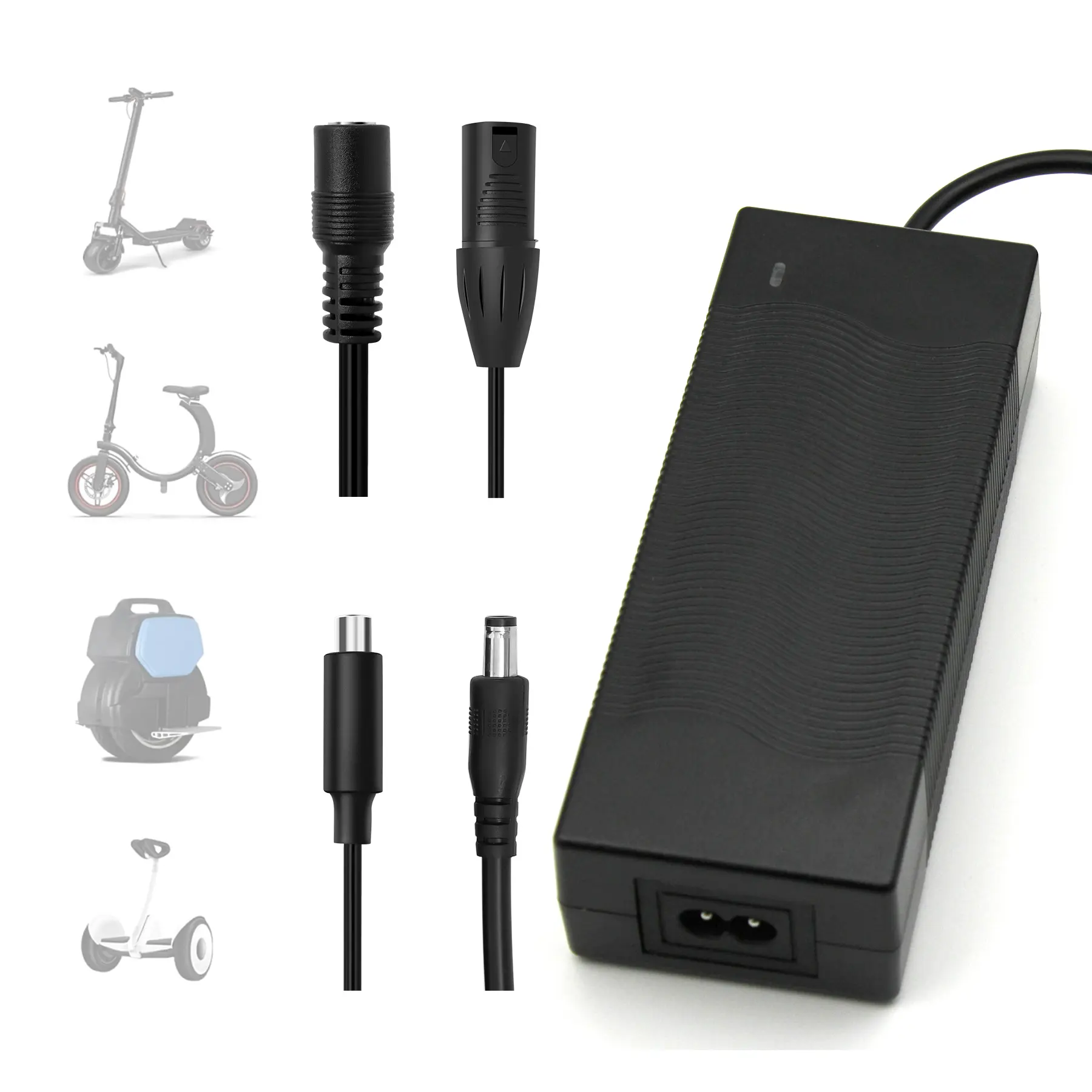 42V 2A Multifunctional Electric Scooter Charger - 36V Li-ion Battery Power Adapter for Ninebot MAX G2, 6+ Years Durability, Not for Lead-Acid Batteries (42 v Scooter Charging Accessory), 6 Years Above Durability, Not Suitable For Lead-Acid Batteries