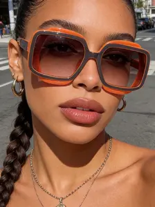 Unisex Vintage Trendy Y2K Style Sunglasses, Retro Outdoor Sports Sunglasses, Fashionable Sunglasses for Men & Women for Everyday Use, Trendy Casual Sunglasses, Summer Trendy Sunglasses
