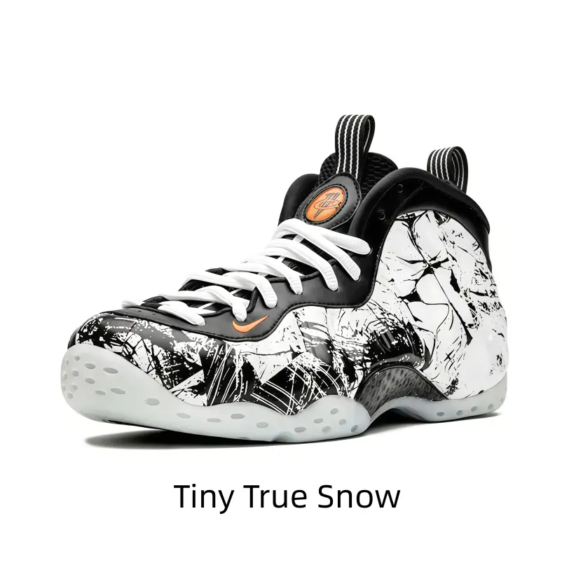 black-and-white sketch print mid-top athletic shoes features abstract graffiti patterned molded shell upper with sculpted wavy texture, black lace collar and translucent milky white outsole, artistic hand-drawn design brings unique street art aesthetic
