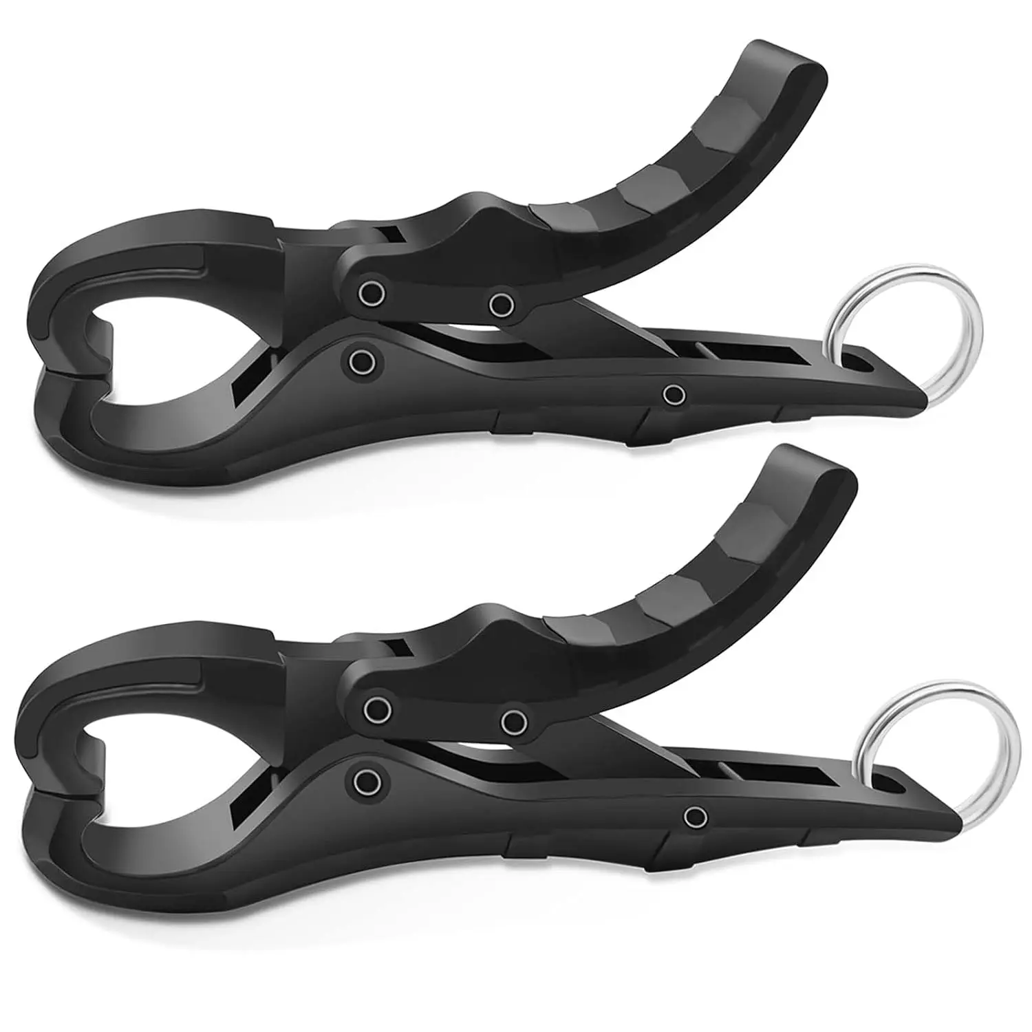 4.5'' Fish Lip Gripper, Digital Scale Hook Non-Puncture Replacement Clamp - Fish Grabber for Fishing Cull Tag Tournament Bass Fishing Culling System Accessories (Pack of 2)