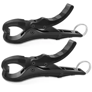 4.5'' Fish Lip Gripper, Digital Scale Hook Non-Puncture Replacement Clamp - Fish Grabber for Fishing Cull Tag Tournament Bass Fishing Culling System Accessories (Pack of 2)