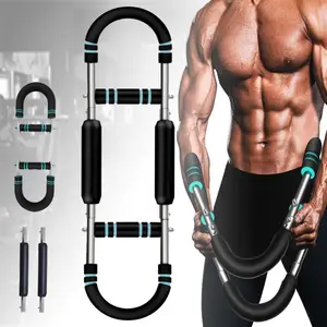 Twister Arm Trainer, 30-120 lbs Adjustable Twister Arm Chest Exerciser with 4 Spring & Poster for Men & Women, Detachable Power Twister Home Fitness Equipment for Enhancing Upper Body Muscle