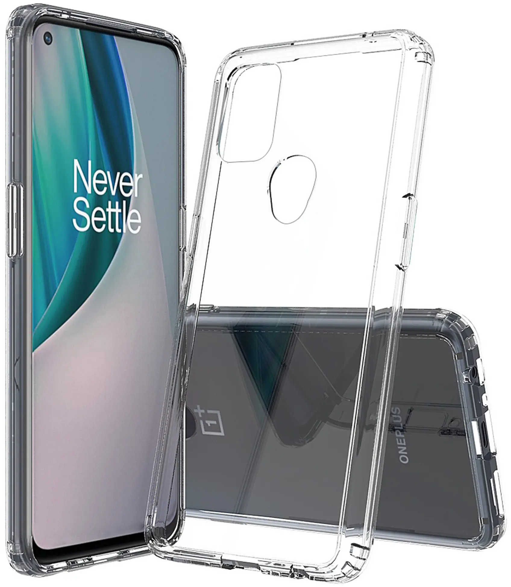 Clear Case for OnePlus Nord N10 5G, Transparent [Aquaflex] Semi-Flexible TPU [Shock Absorbing] Cover for OnePlus Nord N10 5G Phone