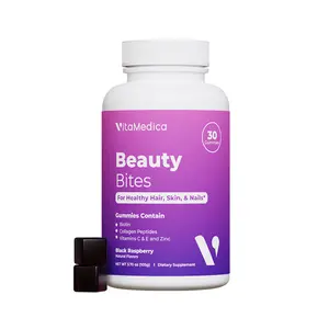 VitaMedica Beauty Bites Gummies  – Biotin, Collagen, Vitamins C & E + Zinc , Vegan Hair, Skin & Nails Gummies, Gluten-Free