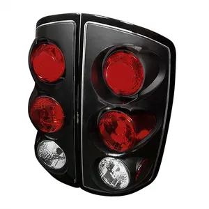 2002-2006 Dodge RAM Tail Lights (Matte Black Housing/Clear Lens)