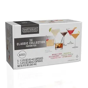 The Classic Collection Capsules, Variety Pack of 6 for Bartesian Premium Cocktail Maker (55524) The Classic Collection Capsules, Variety Pack of 6 for Bartesian Premium Cocktail Maker (55524)