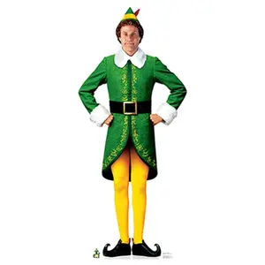 212 MAIN Large-Size Movie Elf Cardboard Cutout, Cardboard Standup - Includes Easel, Whimsical Home Decor Accessory, Home Display Piece