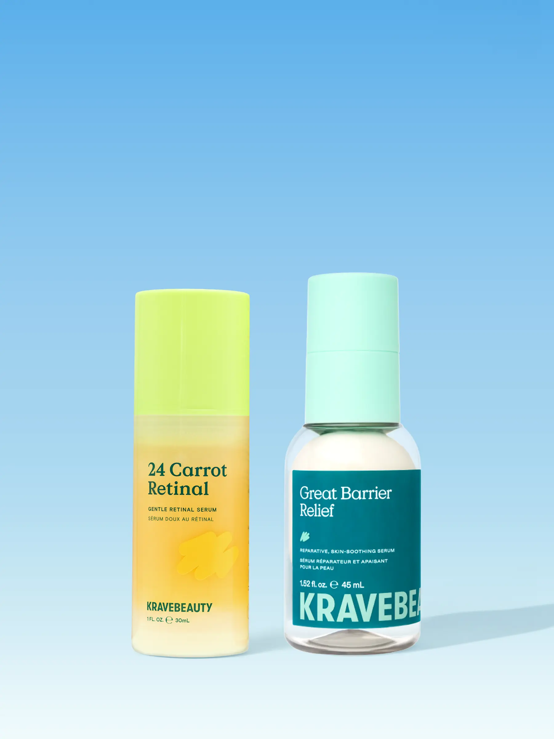KraveBeauty Barrier Renew - Gentle, Effective Retinal Serum and Skin Barrier Repair Serum duo to Boost Skin Renewal Without Irritations