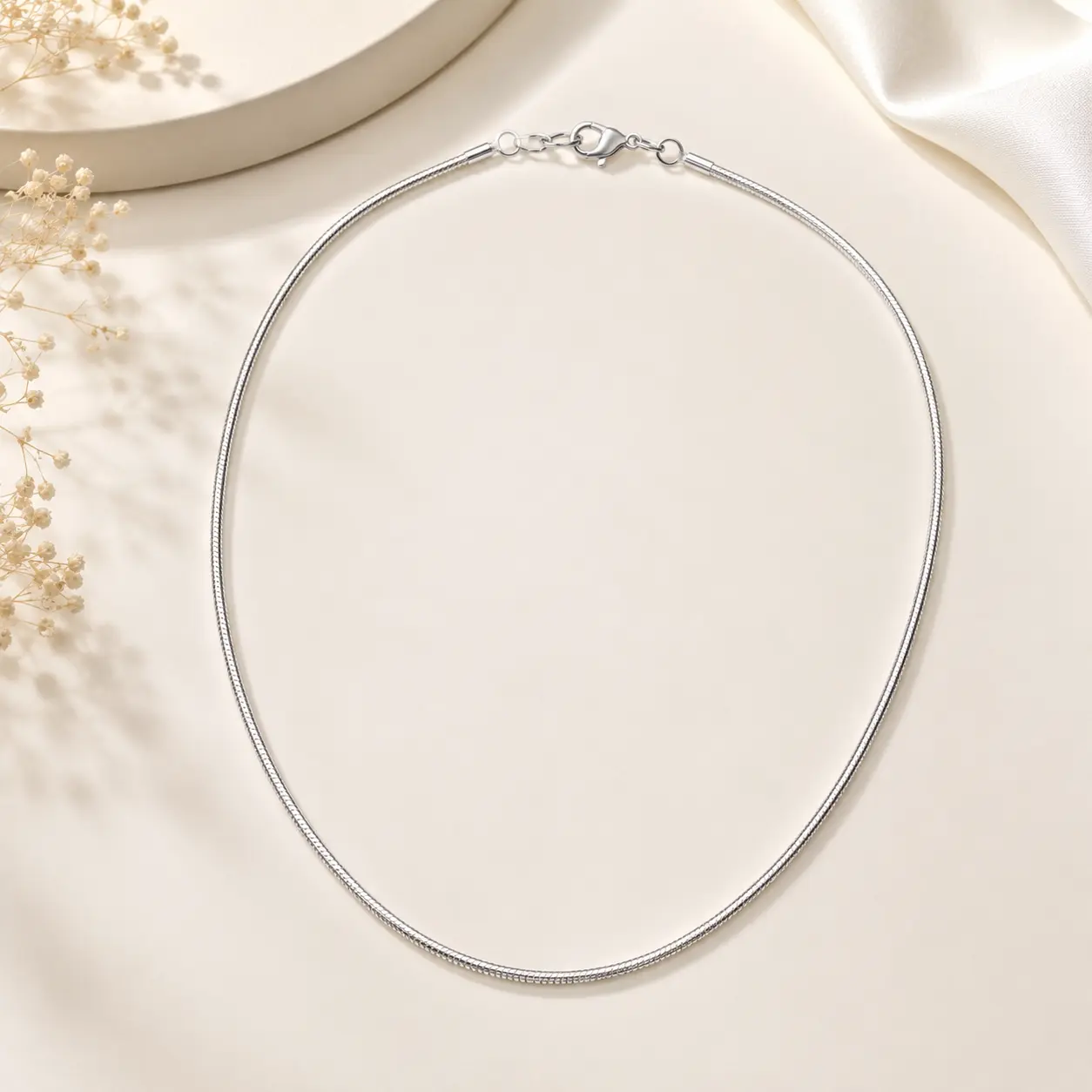 Sterling Silver Snake Necklace Necklace Gift Necklace And Chain