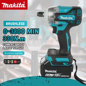 Makita DTW300 18V LXT Brushless 1/2" Cordless Impact Wrench, High Torque Power Tool for Fastening & Automotive Work