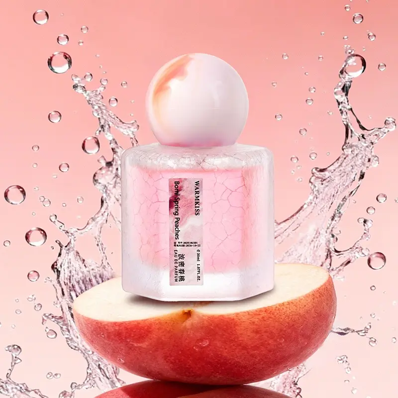 Bo Mi Spring Peach Perfume for Women, Floral Sweet Perfume, Floral Fragrances, Floral Fruity Scented Fragrance, Perfect Gift for Dates Parties Daily Use