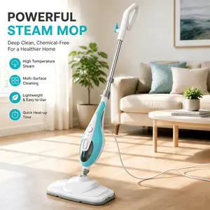 【Deals for You Days】Lightweight Electric Steam Mop - Detachable, Portable Handheld Mop, Multifunction Floor Steamer Machine for Hardwood, Tile, Laminate Floors, Includes 2 Cleaning Pads
