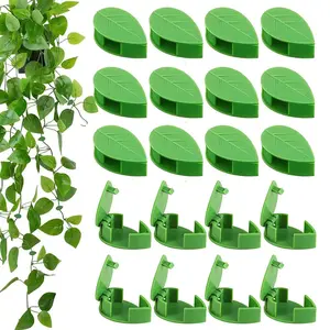 50 Pack Plant Climbing Wall Clips, Sticky Plant Holders for Potted Vines & Greenery Display, Self-Adhesive Plant Fasteners, Plant Strapping Tool, Garden Supplies