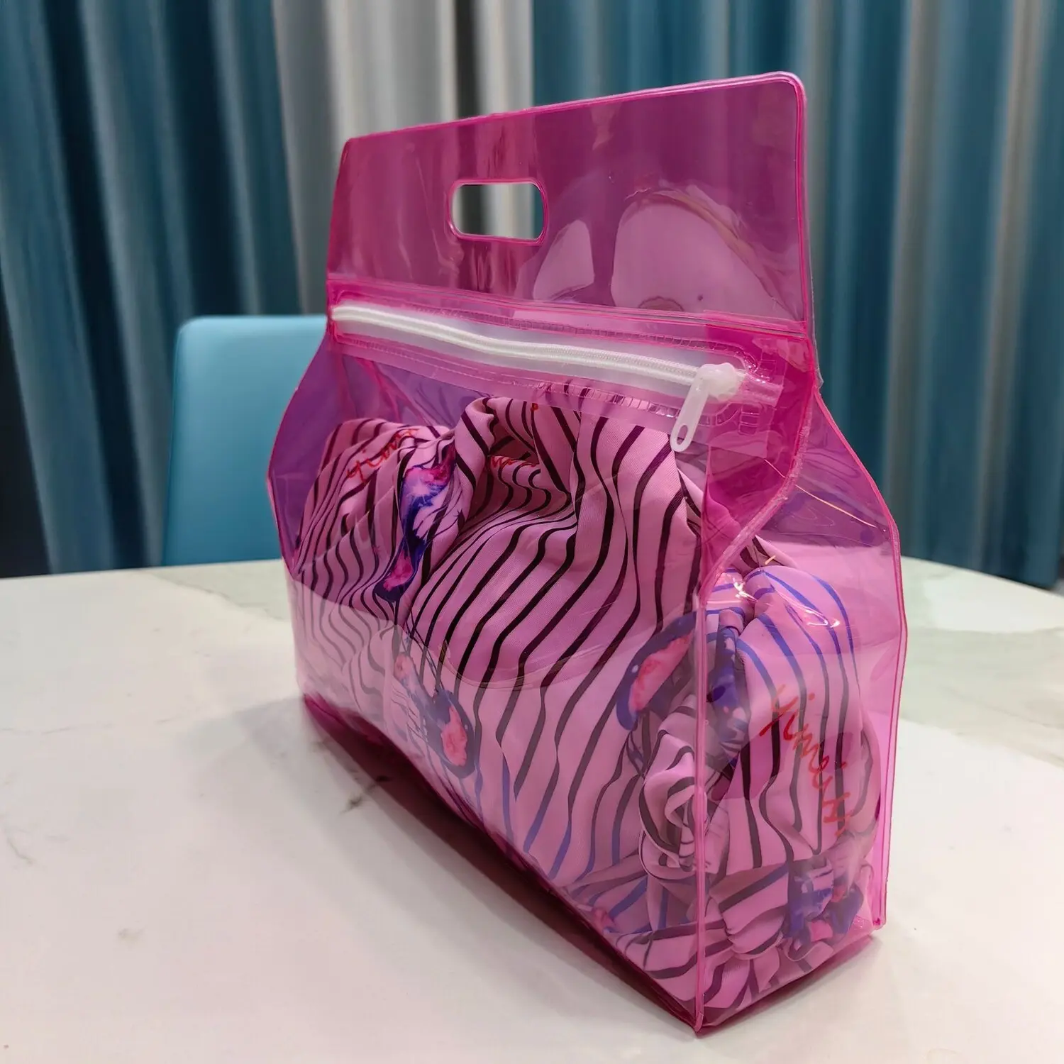Multifunctional Waterproof Eva Swimming Storage Bag, Dry Wet Separation, Zipper Seal, Lightweight Portable for Beach Pool Travel, Swimming Accessories