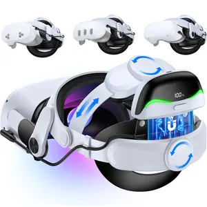 ESYWEN Comfort Head Strap for Meta Quest 3S/Quest 3/Quest 2, 6700mAh for Oculus Head Strap Extend 2-3H Playtime,VR Headset Strap Enhanced Support Reduce Pressure Games