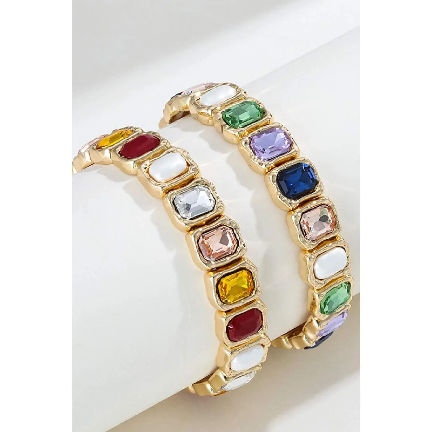 Glass Stone Alloy Bracelet