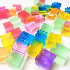 Colorful Transparent Water Jelly Cube Squish Toy, TikTok Viral Trend Stress Relief Item - Most Satisfying Squeeze Experience 2026