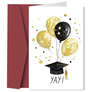Fun Graduation Card for University and High School Grads, Inspirational Congrats Card, Perfect Gift for Graduates