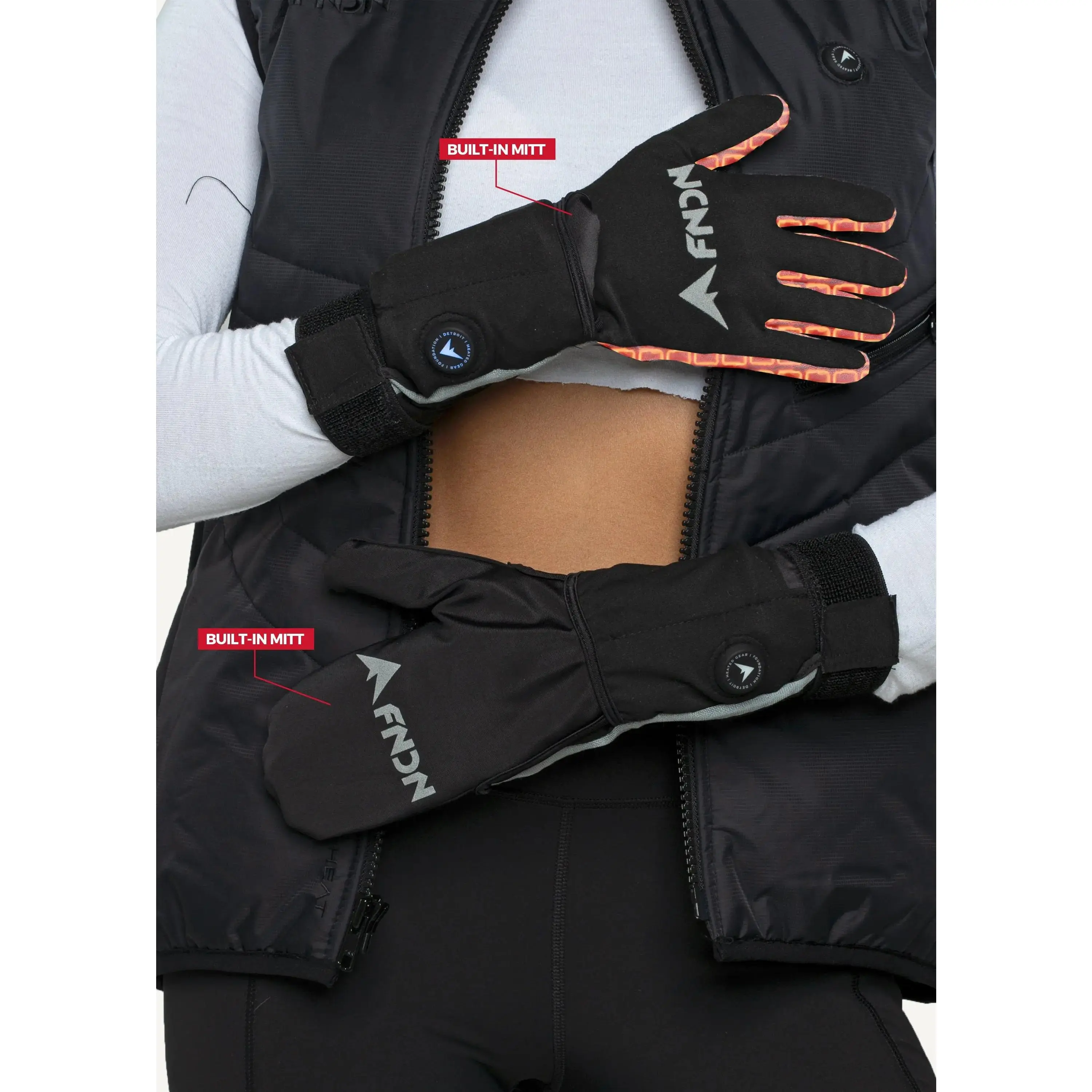 FNDN™ Heated Liner Glove with Mitt