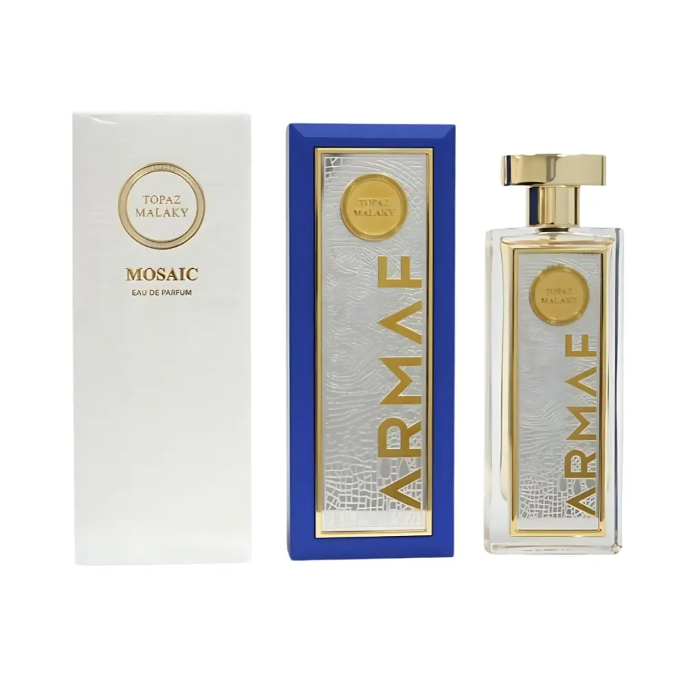 Armaf Topaz Malaky Mosaic Eau de Parfum (2.5 Oz/75ml) - Luxurious Men’s EDP Perfume Spray with Long Lasting Fragrance, Citrus Lavender & Amberwood Base Notes