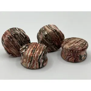 Leopard Jasper Double Flare Plugs