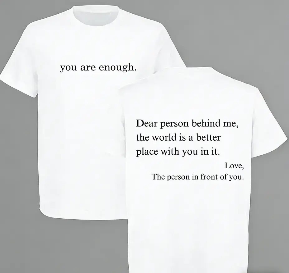 Casual Men’s Graphic Tee, Letter Print T-Shirt, Streetwear Fashion Top for Everyday Wear, Spring Fall Unisex Outfit