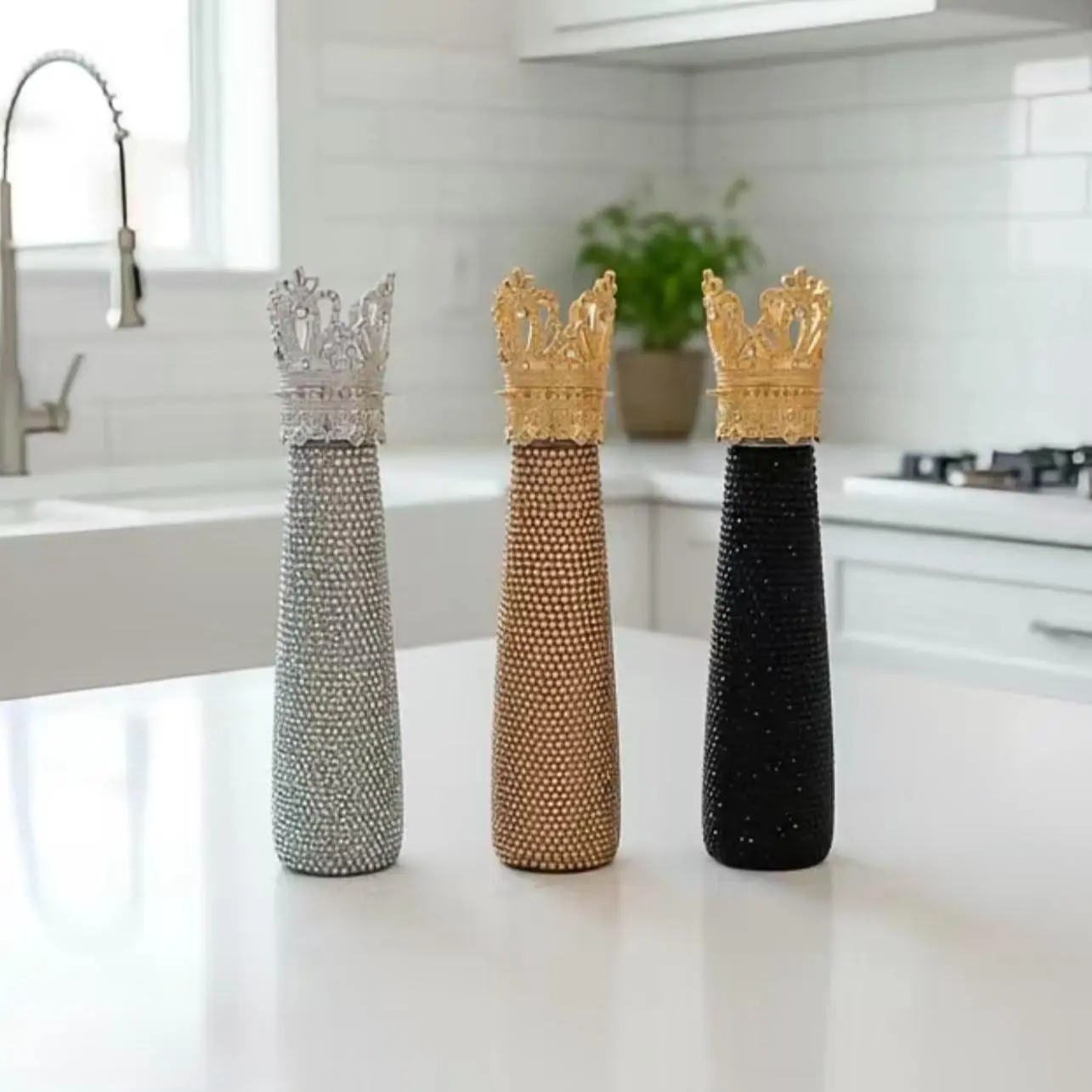 Crown Bling Reusable Water Bottle
