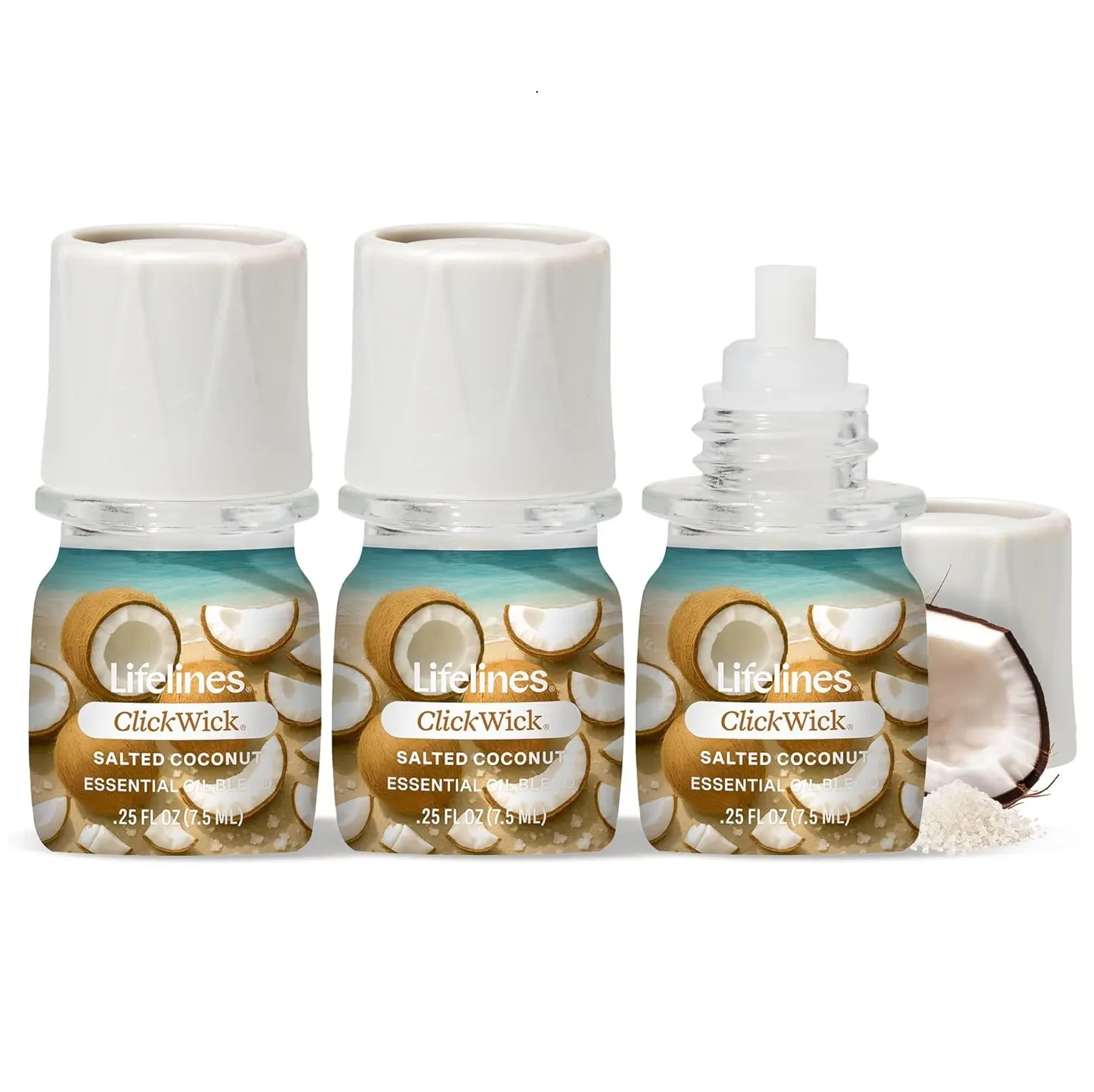 Lifelines ClickWick Essential Oil Blends for Lifelines Diffusers - Essential Oil Blend Refill for Candle, Plant & Shower Aromatherapy Diffuser – Fragrance for Diffusers