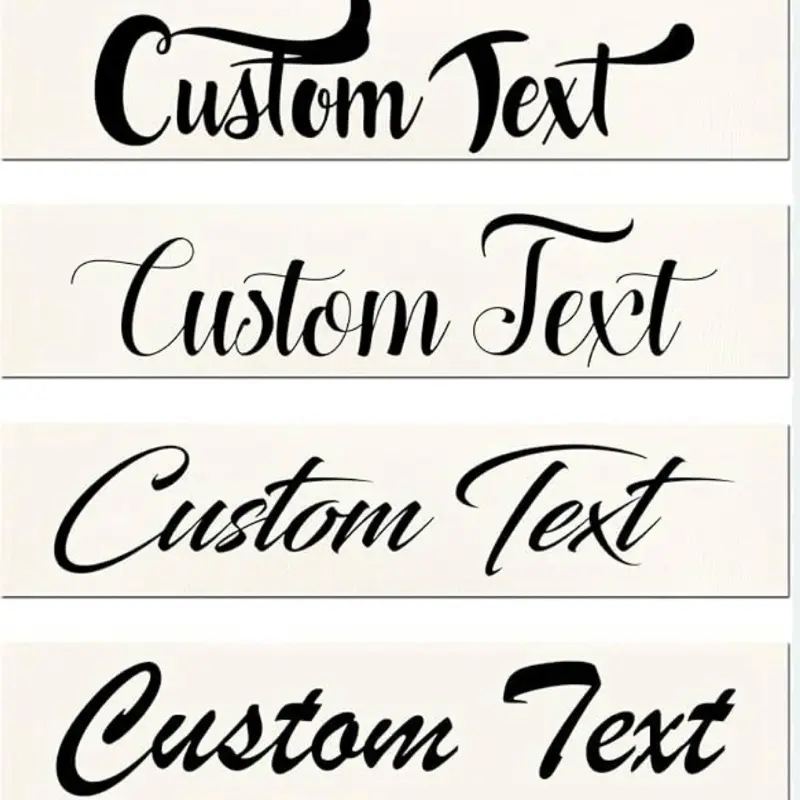 Template Multiple Text Options for Personalized Style