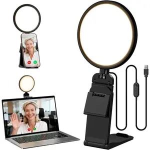 5" Ring Light for , Eye-Caring & Flicker-Free Lighting for Zoom Meetings, Video Call, Recording, Streaming, Portable Light for Laptop,  & Webcam with 50 Modes (3000K-6500K) CRI>97.8