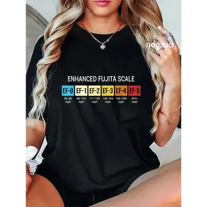 100% Cotton Storm Chasing Enhanced Fujita Scale Tornado Meteorologist T-Shirt