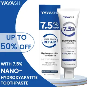 7.5% Nano Hydroxyapatite Toothpaste - Helps Remineralize Teeth Enamel Repair Sensitive Relief - Natural Whitening Antisensitivity Remineralizing Fluoride Free Nano-hydroxyapatite Dental Tooth Paste