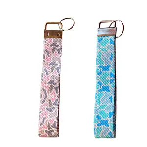 Old School Duck Camo, Pink Duck Camo, Blue Duck Camo,  Key Fob Wristlet, Wrist Lanyard Keychain, Short Wrist Lanyard, Key Holder Accessories, Unique Keychain, Trendy Car Accessory